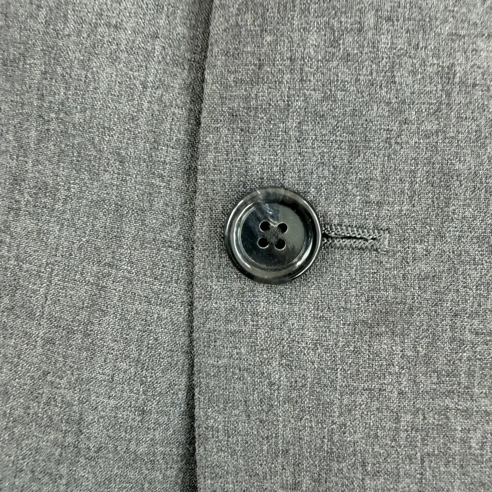 Jos A Bank Stays Cool Blazer Sport Coat Jacket in Grey Wool Blend Half Lined 41R